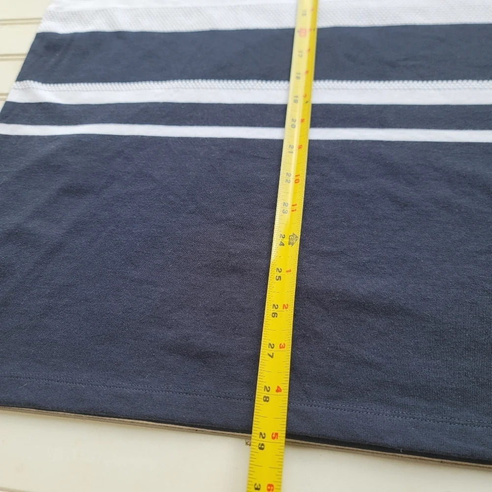 NWT Apt 9 Premier Flex Polo Short Sleeve Navy Blue White Striped Stretch Sz XL - Picture 5 of 10